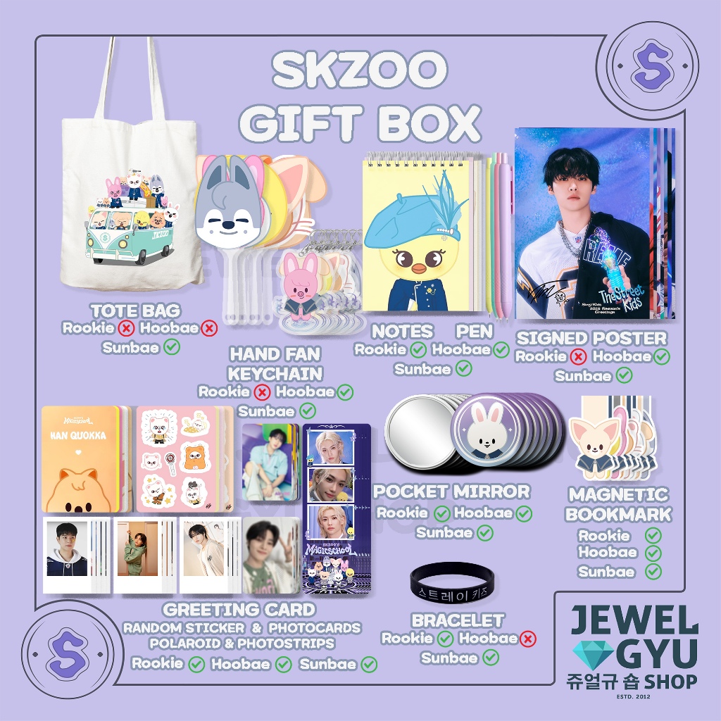 SKZOO Gift Box / Hampers Stray Kids SKZ Felix Changbin I.N Han Hyunjin Lee Know Seungmin Bangchan Bb