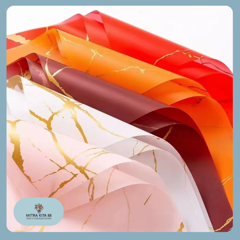 

Kertas Bunga Buket Motif Marble Florist Flower Wrapping Paper Cellophane KB023