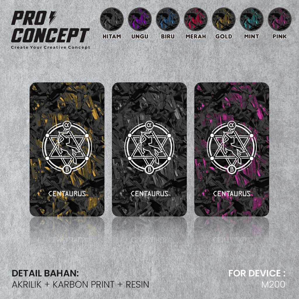 

#23 Proconcept acrylic stiker carbon print