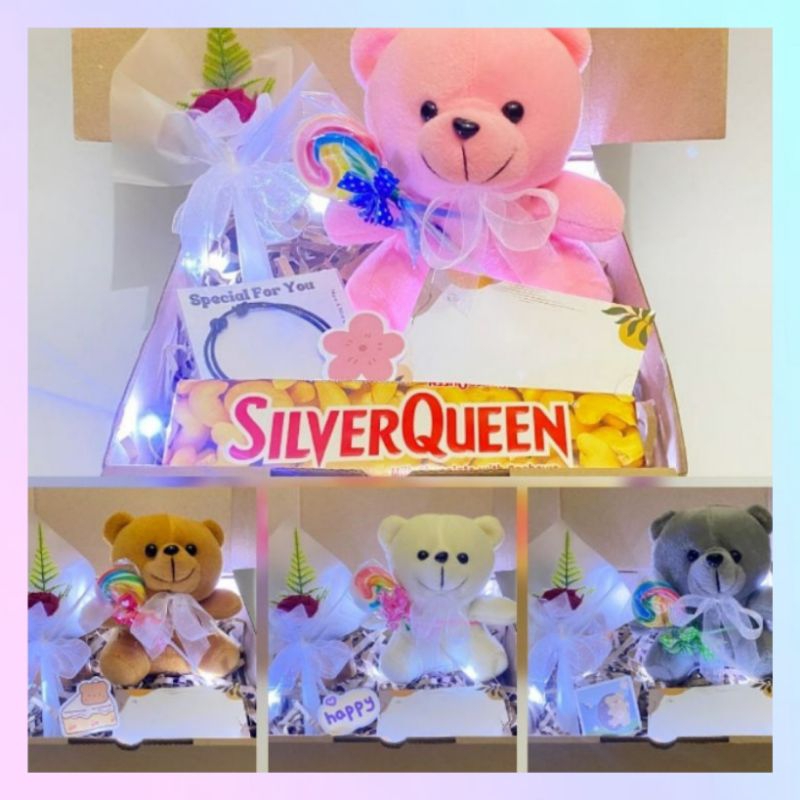

Hampers Boneka Buket Bunga Lampu Tumblr Kado Ulang Tahun Wisuda Valentine Anniversary Dll Silverqueen Snack Box