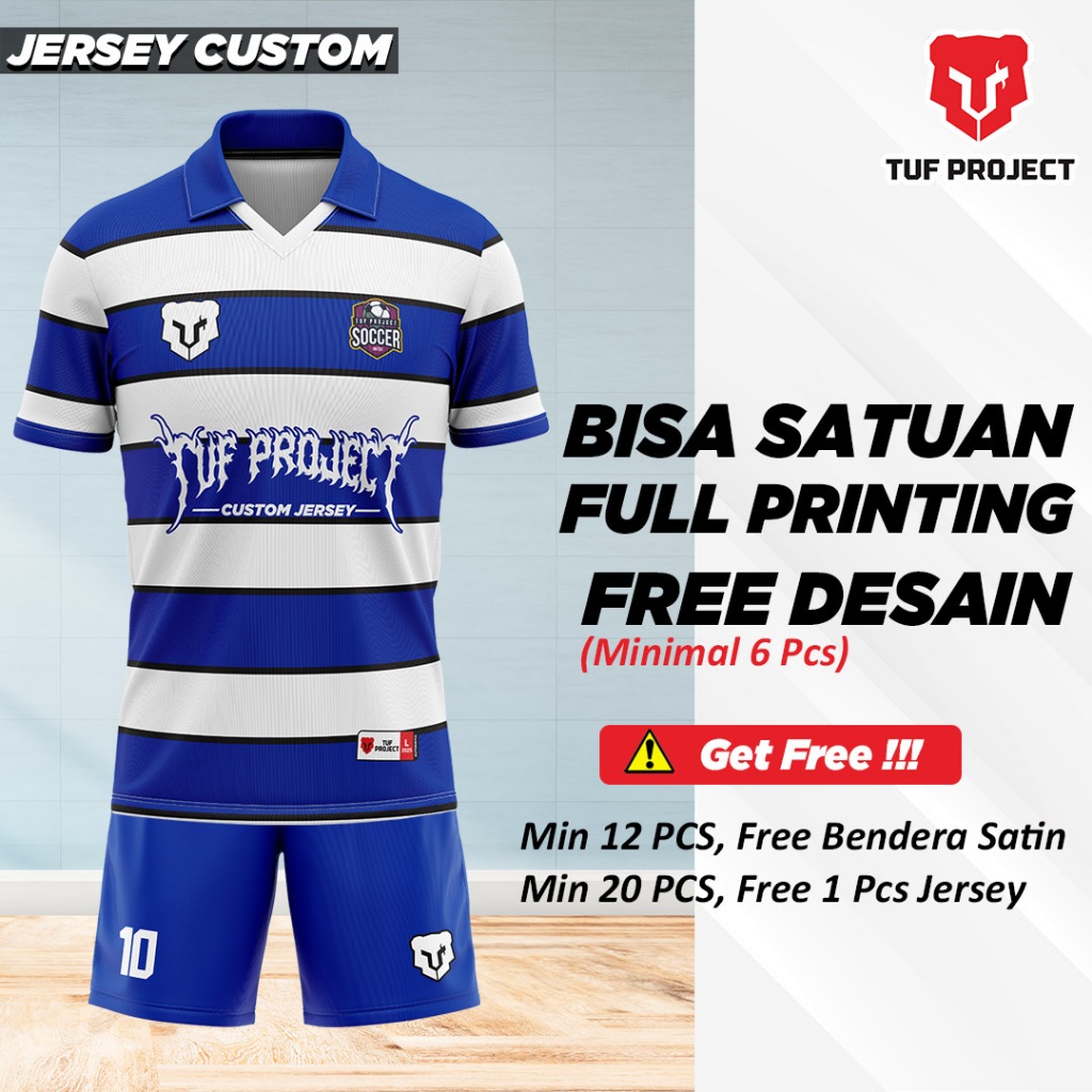 Jersey Vintage Custom Baju Jersy Jersi Jersey Futsal Sepak Bola Kerah Berkerah Vintage Retro Classic