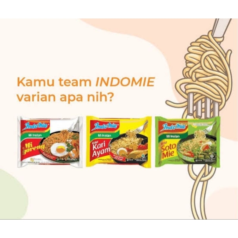 

Indomie Goreng dan Kuah Kartonan isi 40 pcs