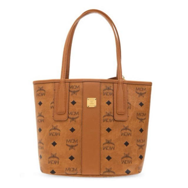 MCM Liz Shopper Reversible Mini Cognac