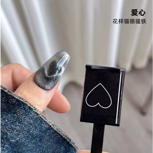 MAGNET CAT EYE LOVE / MAGNET BENTUK LOVE NAIL ART BENTUK LOVE