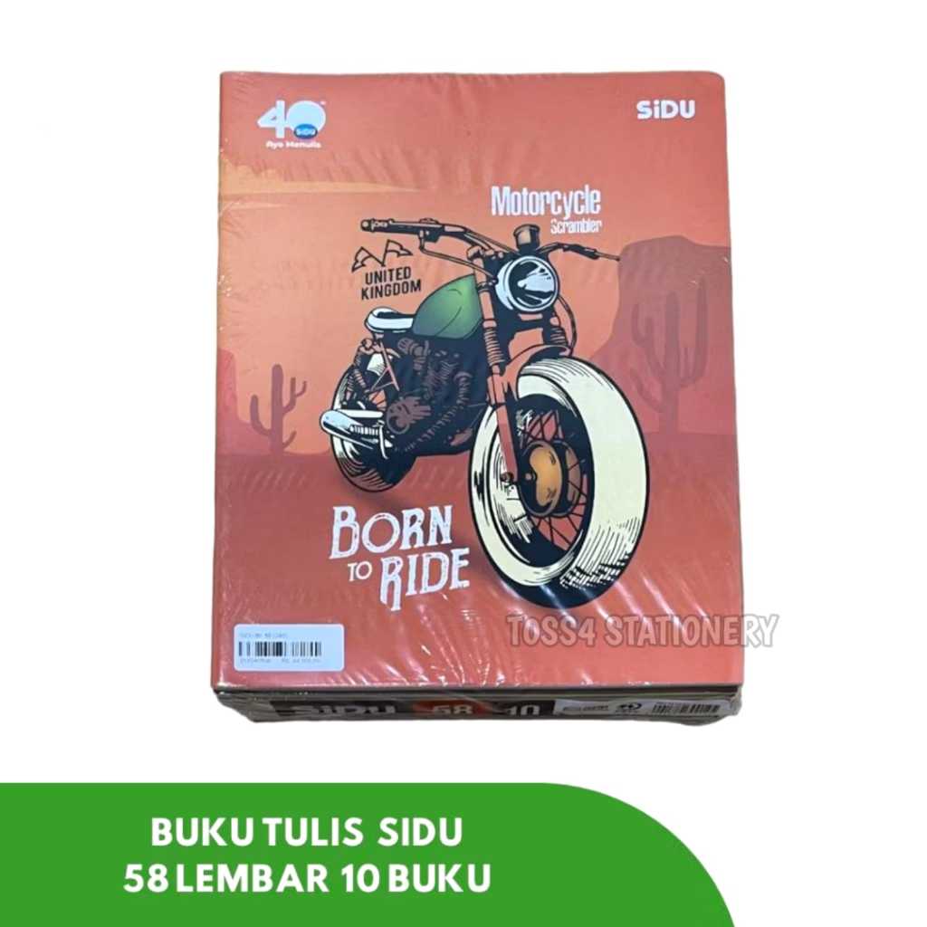 

(10 BUKU) BUKU TULIS SIDU ISI 58 LEMBAR / BUKU ANAK SEKOLAH ECER DAN GROSIR T0SS4 STATIONERY