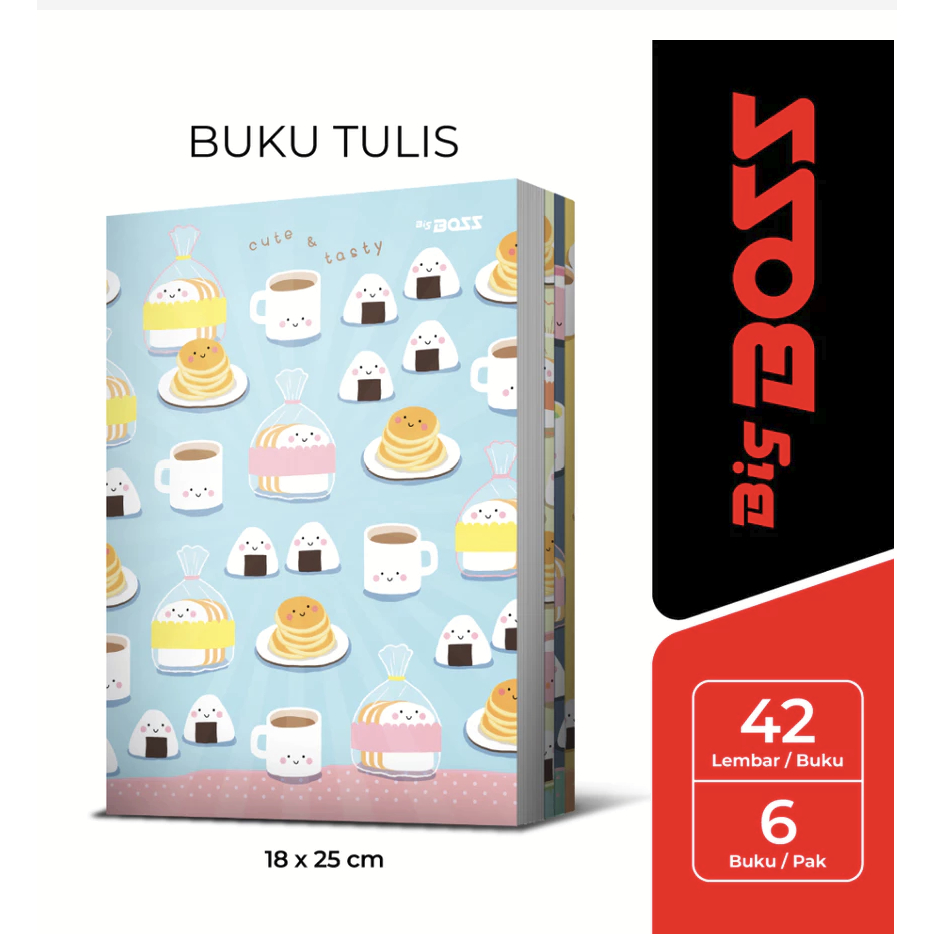 

(1PAKIS6PCS) BIGBOSS BUKU TULIS 42 ISI 6 / BIG BOSS BUKU TULIS 42 LEMBAR