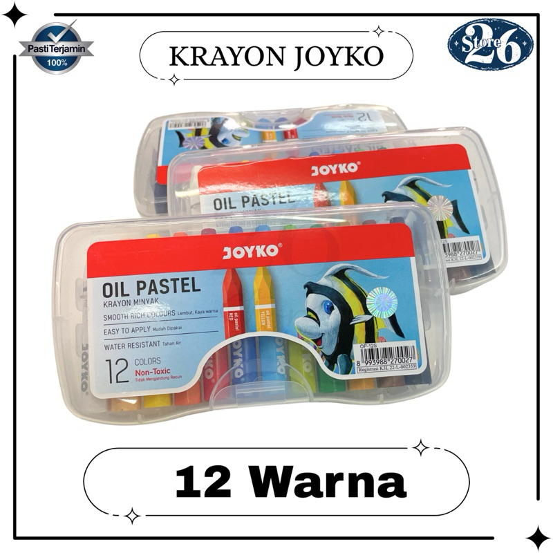 

Krayon Joyko 12 Warna / Oil Pastel 12 Colour