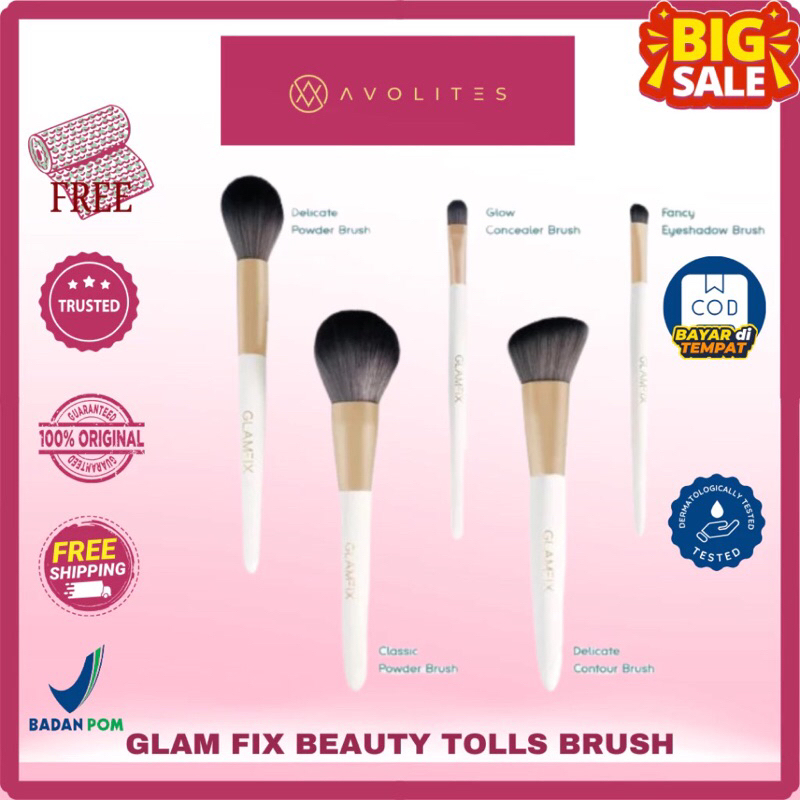 Glam Fix Fancy Eyeshadow Brush, Flawless Eyeshadow Brush, Eyeshadow Blanding brush, Highliter Brush,