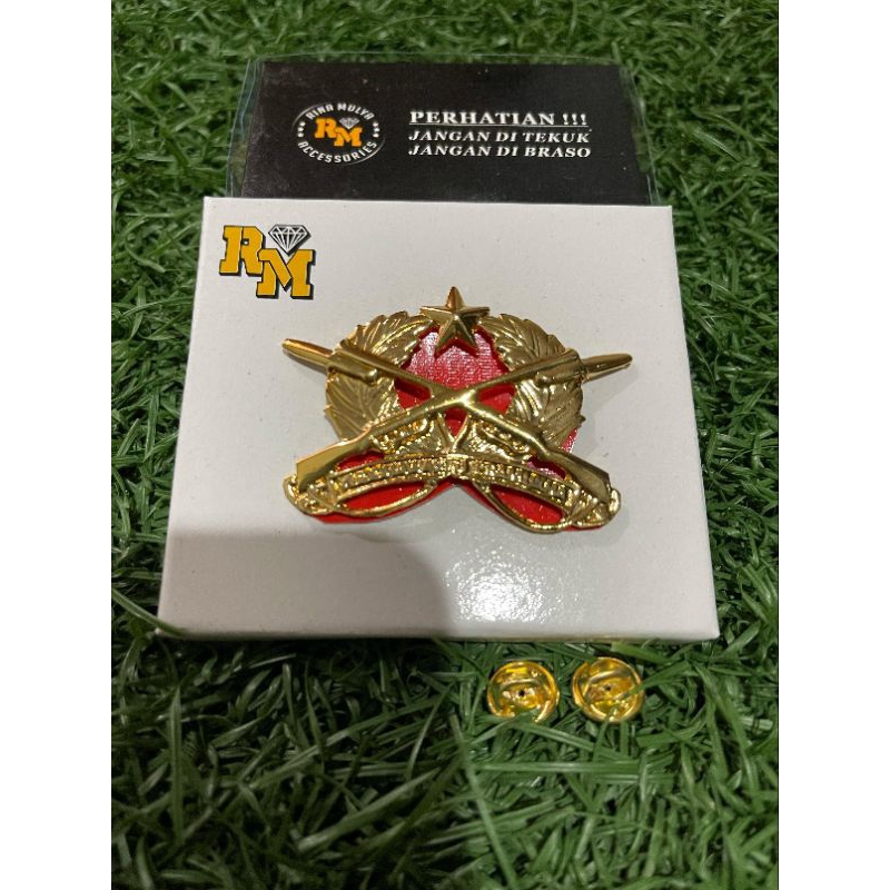 Brivet|pin baret infanteri TNI AD exclusive