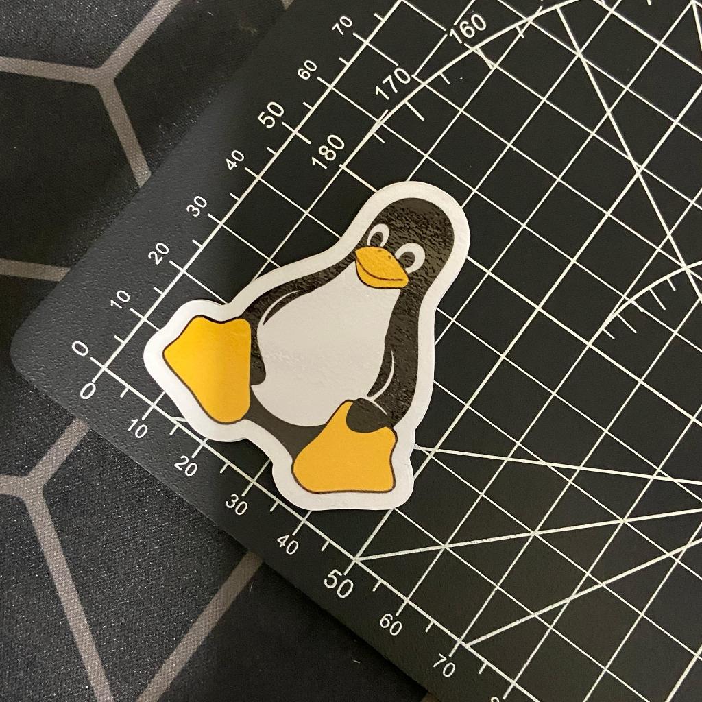 [Stiker Satuan] stiker aesthetic LINUX || sticker aesthetic brand hypebeast LINUX