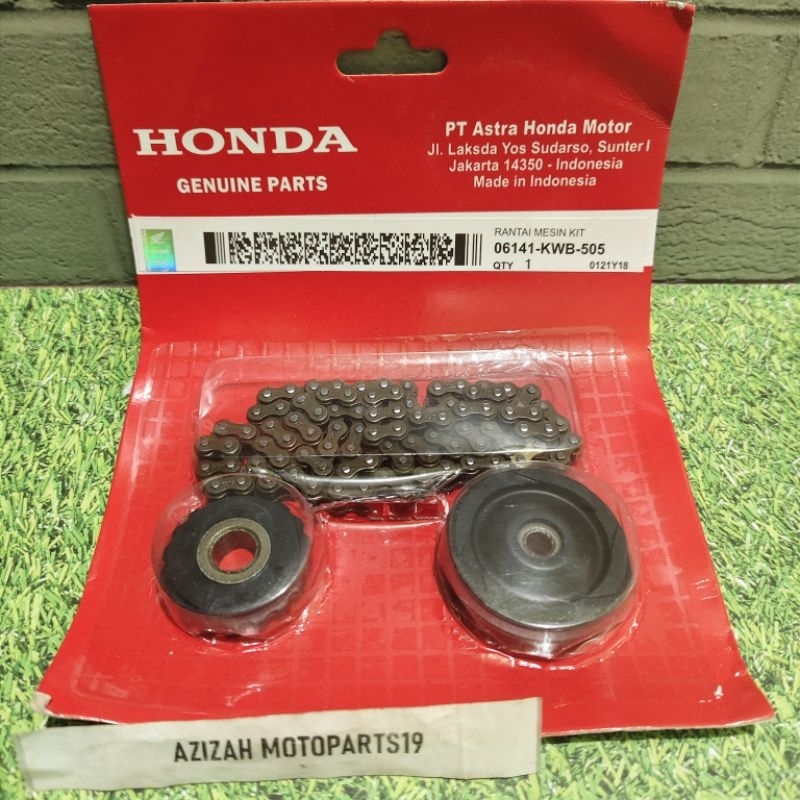 Rantai Keteng set/ Rantai Mesin Assy Honda Revo 110 revo absolute Blade 110 (KWB)