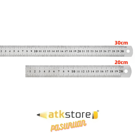 

Penggaris Besi 20 & 30 CM / M&G STAINLESS STEEL RULER ARL96119