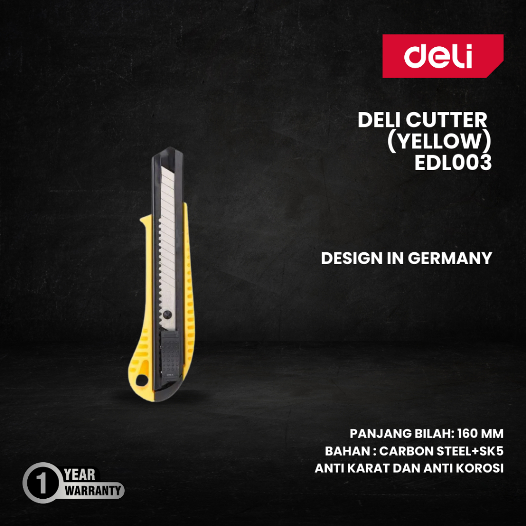 

DELI Cutter (YELLOW)EDL003 / delitools.store