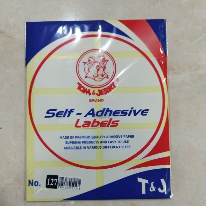 

Tom & Jerry Self-Adhesive Labels/Label Undangan No.127 (35 x 70mm)
