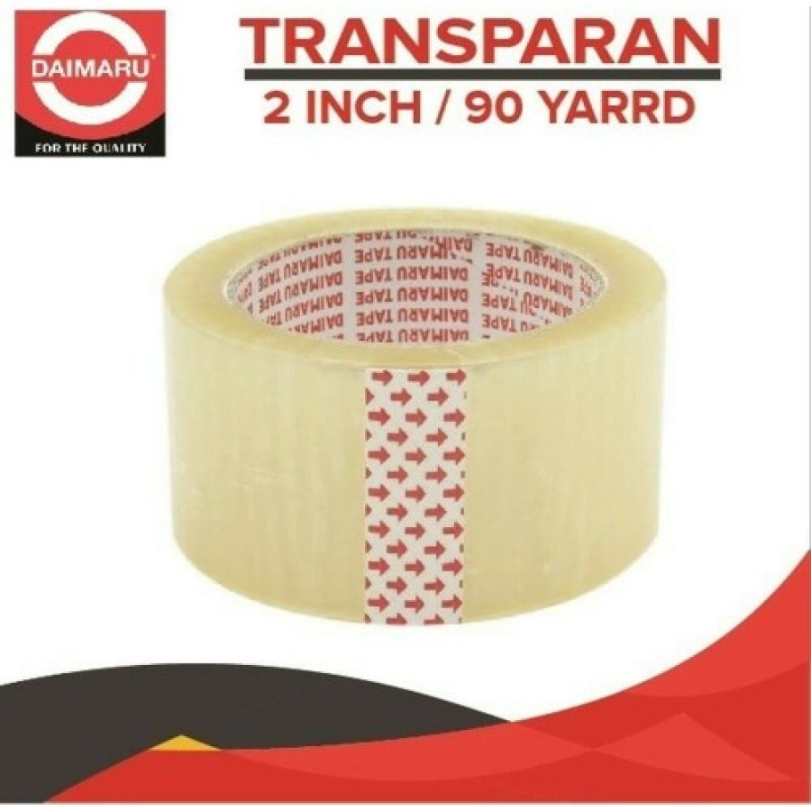 

DAIMARU - Lakban 2 inch / 48mm x 90 yard Bening - Rol - 100y, Bening