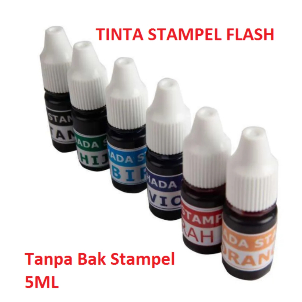 

Tinta Stempel Murah 5ml / Tinta Refill Stempel Flash / Tinta Stempel Tanpa Bantalan