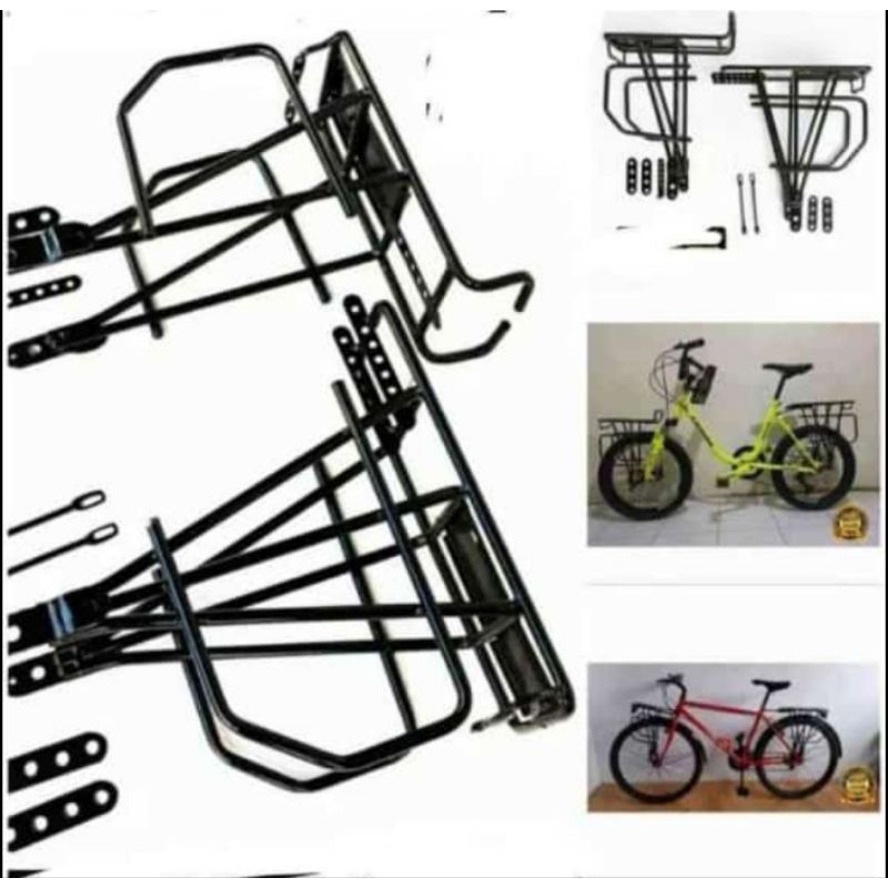 Rak panier sepeda depan belakang sepeda touring universal