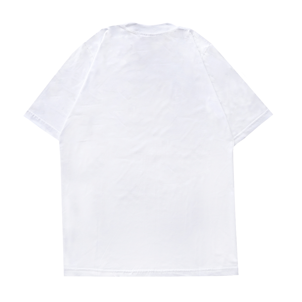 Kaos Pria Wanita White - T Shirt Oversize Pocket Camo