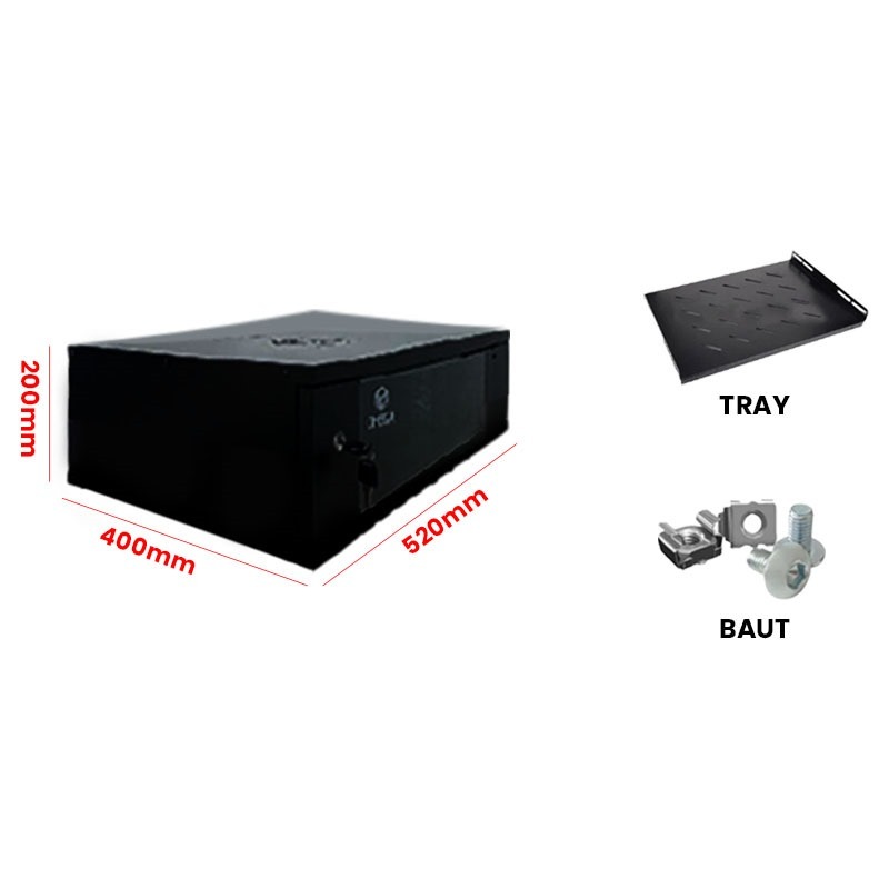 Rack server 4u / rak server wallmount single 4u