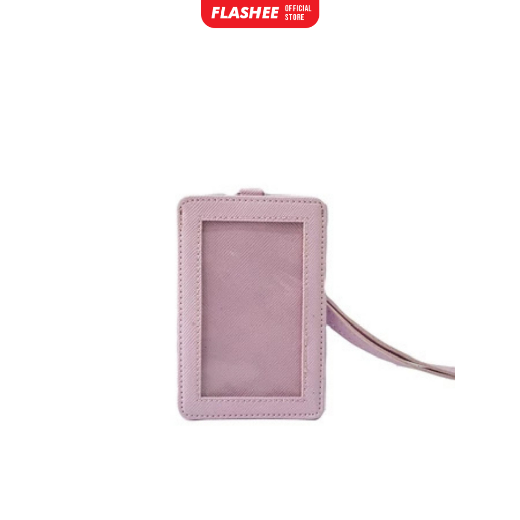 

Flashee Holder ID Card Ungu Lilac Lanyard NameTag Kulit Ungu Lilac ID Card Holder Kulit Tali Lanyard