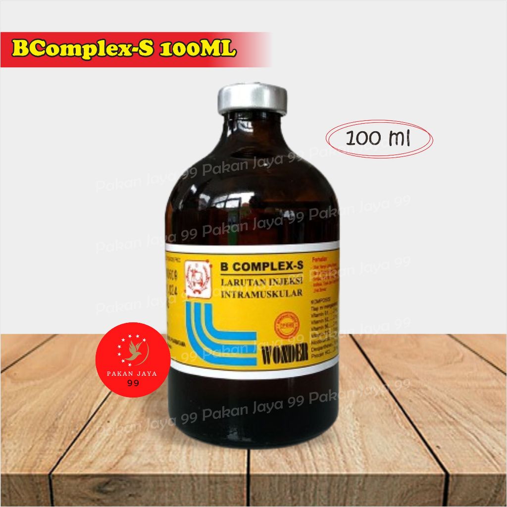 VITAMIN B COMPLEX-S SUPER INJEKSI WONDER VITAMIN B KOMPLEKS HEWAN TERNAK MEMENUHI KEBUTUHAN VITAMIN