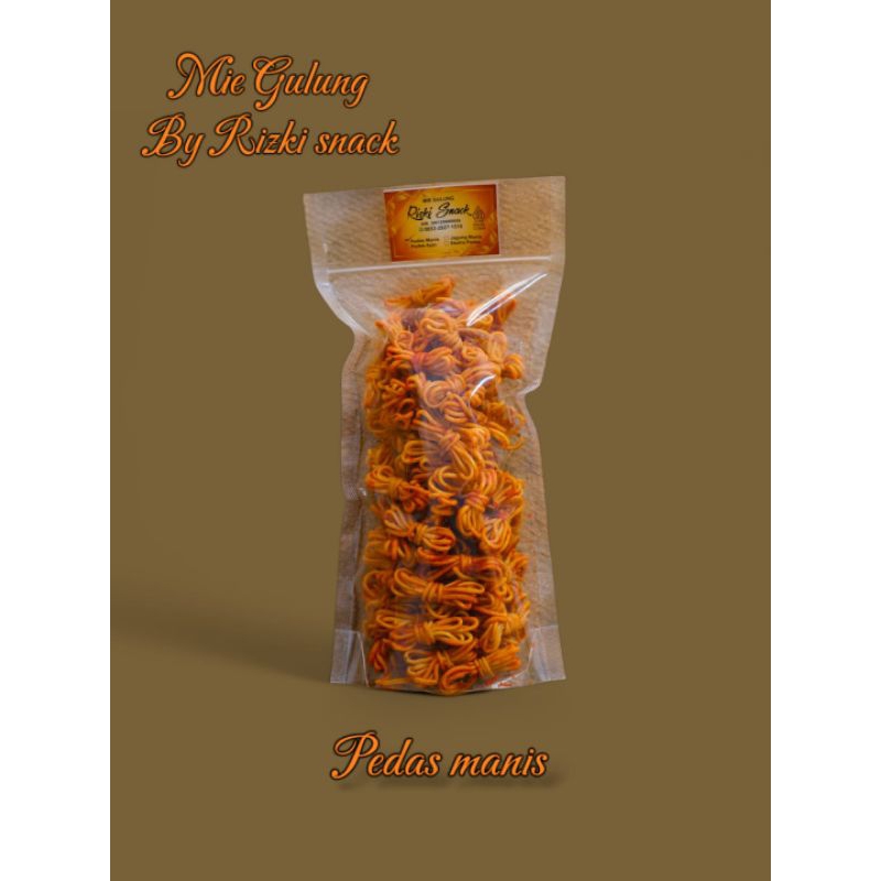 

mie gulung pedas manis Rizki Snack jajan viral 360gr