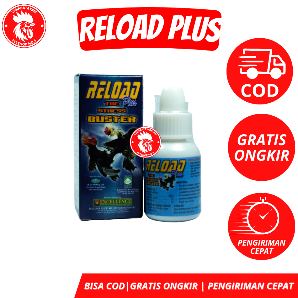 Reload Plus Doping Penambah Stamina Doping Tetes Ayam