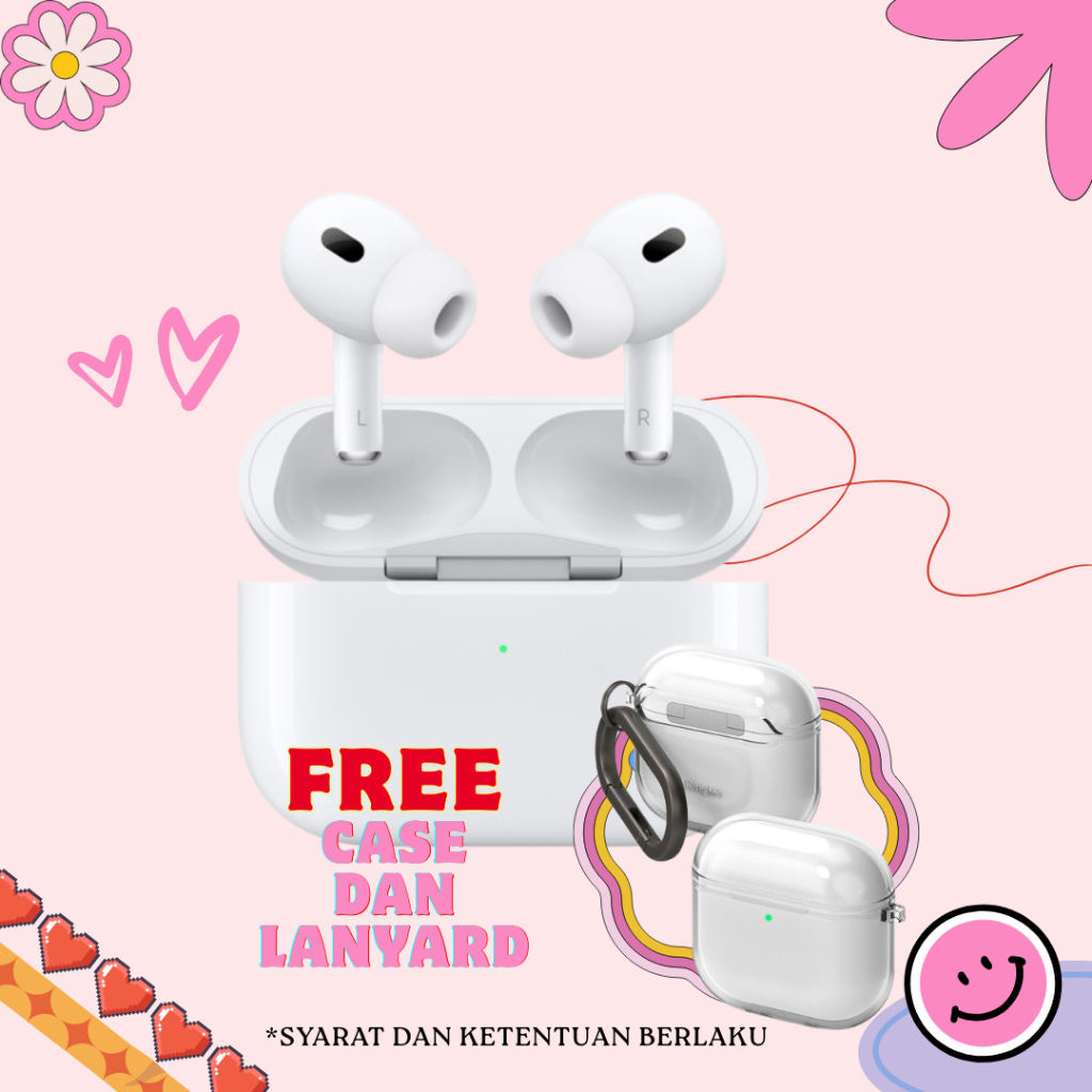 EARPHONE WIRELESS POD / PODS PRO GEN 2 TWS PODS PRO GEN 2/FREE CASE DAN LANYARD