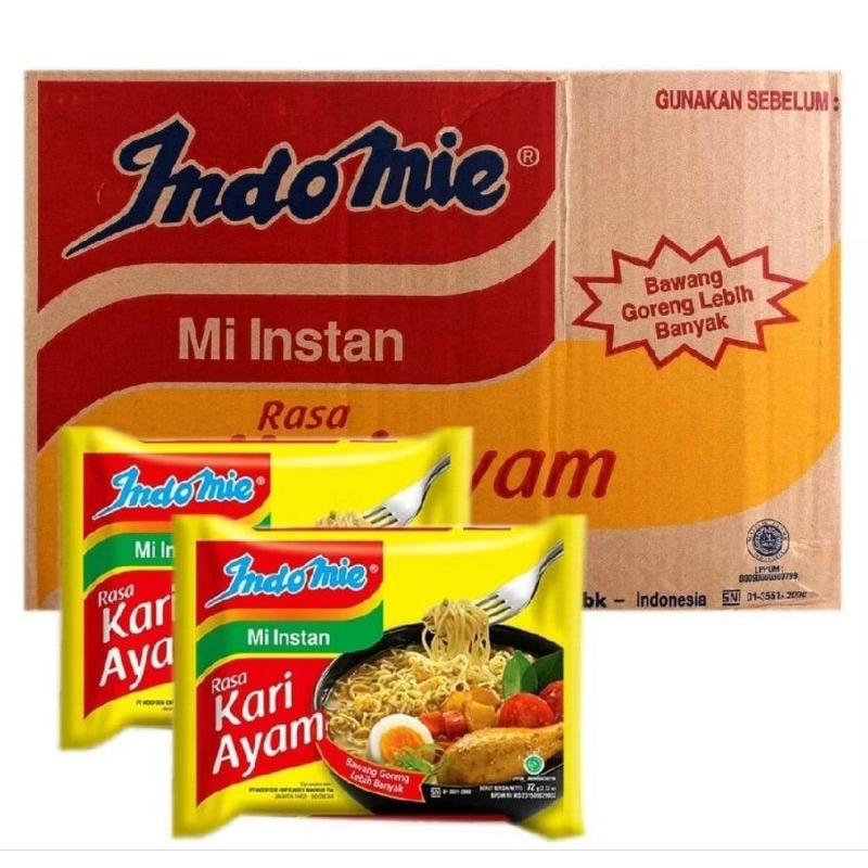 

indo mie rasa kari ayam 1 dus isi 40pcs