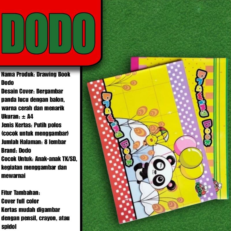 

Buku Gambar // Drawing Book Kecil DoDo murah ( isi 12 buku )