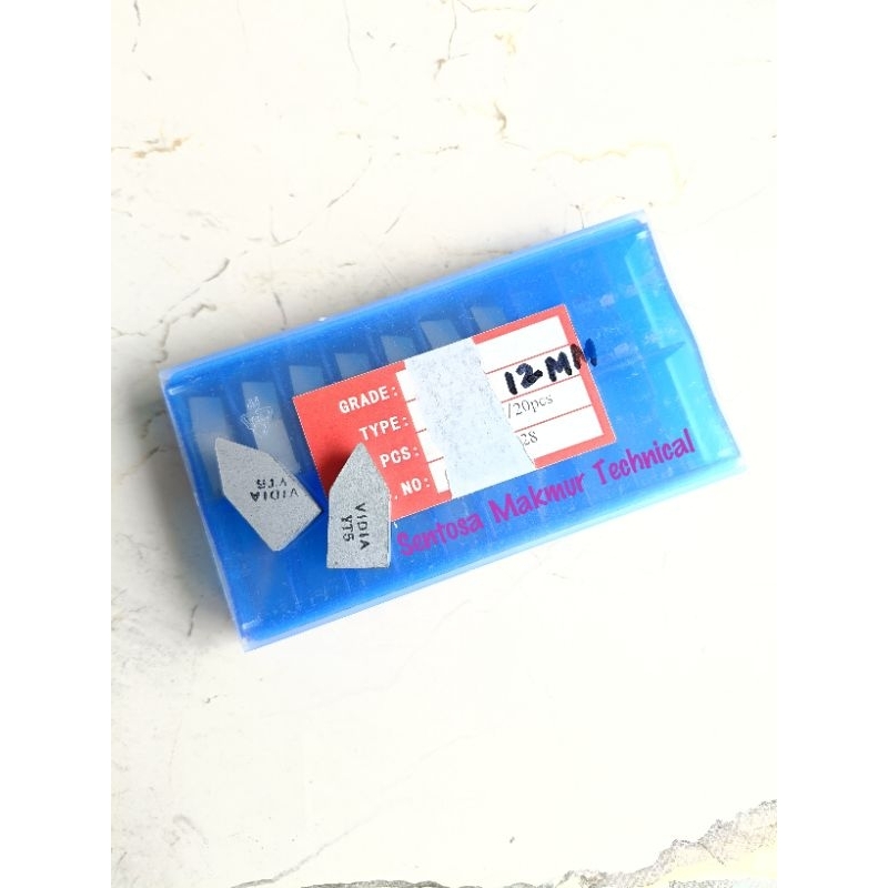 C125 / C109 YT5 12MM Mata Intan Widia Widya Pahat Bubut Betel 12 MM