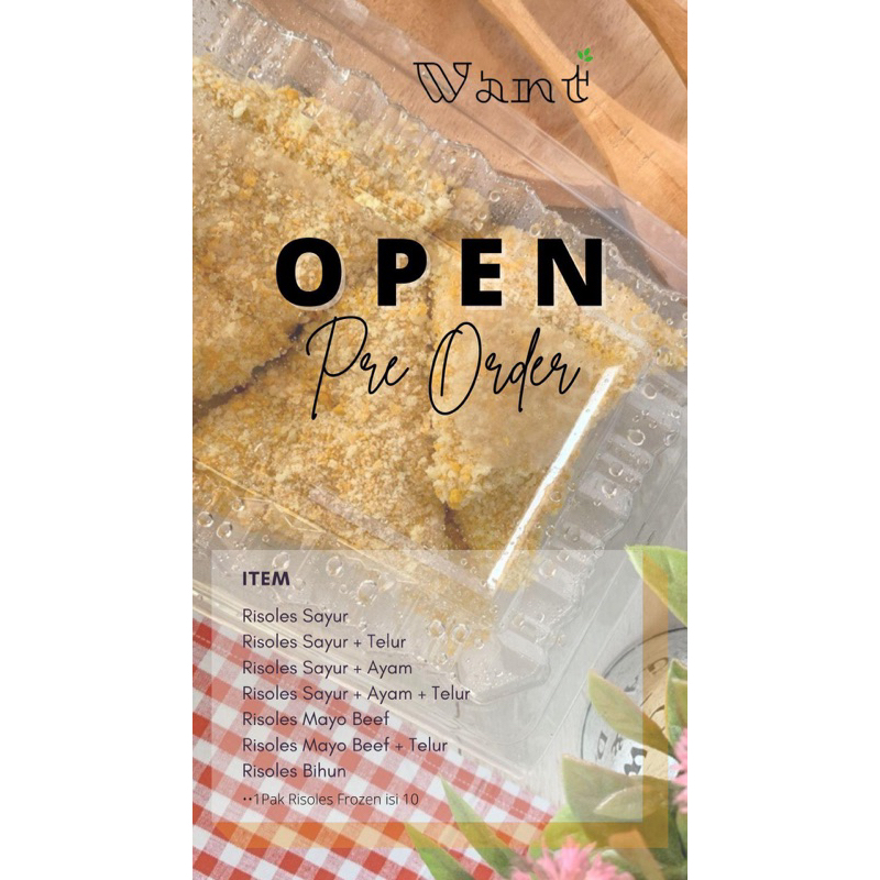 

Want’ Frozen / Risoles 1 pack isi 10