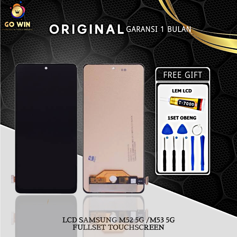 ORIGINAL LCD SAMSUNG M52 5G / M53 5G / M526 / M536 FULLSET TOUCHSCREEN