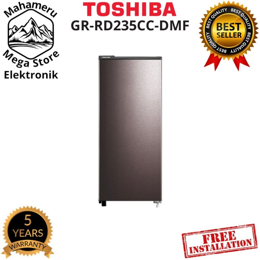 Kulkas Toshiba GR-RD235CC-DMF 181L Kulkas 1 Pintu