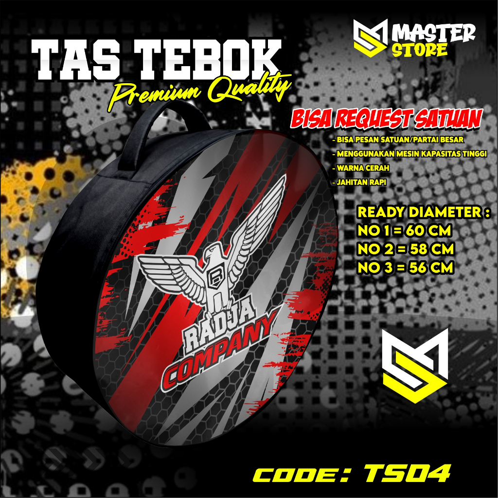 tas tebok murai motif RADJA COMPANY ransel gendong jinjing bawa tebok sangkar murai printing