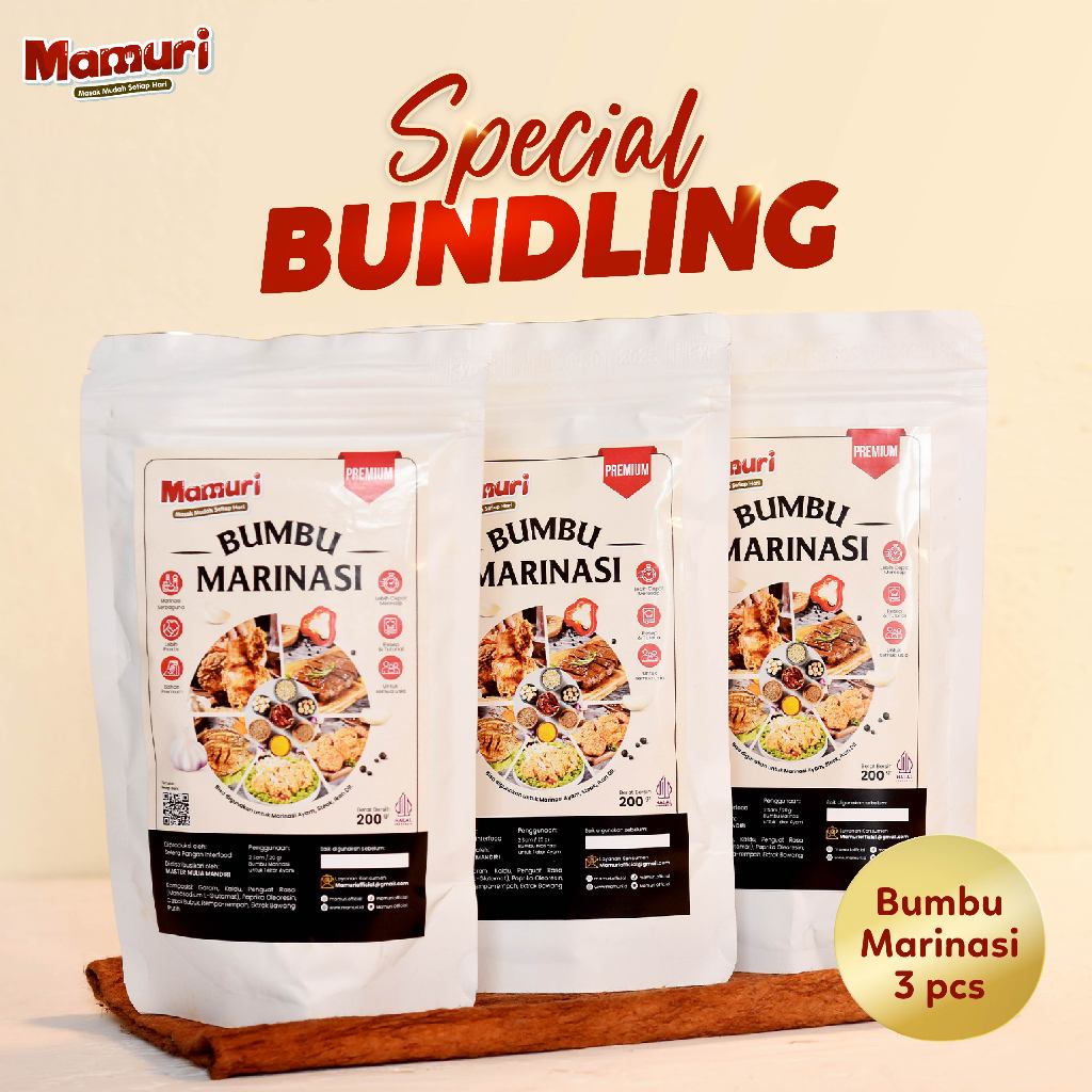 

Mamuri - [Bundling] Bumbu Marinasi Serbaguna Ide Jualan Promo