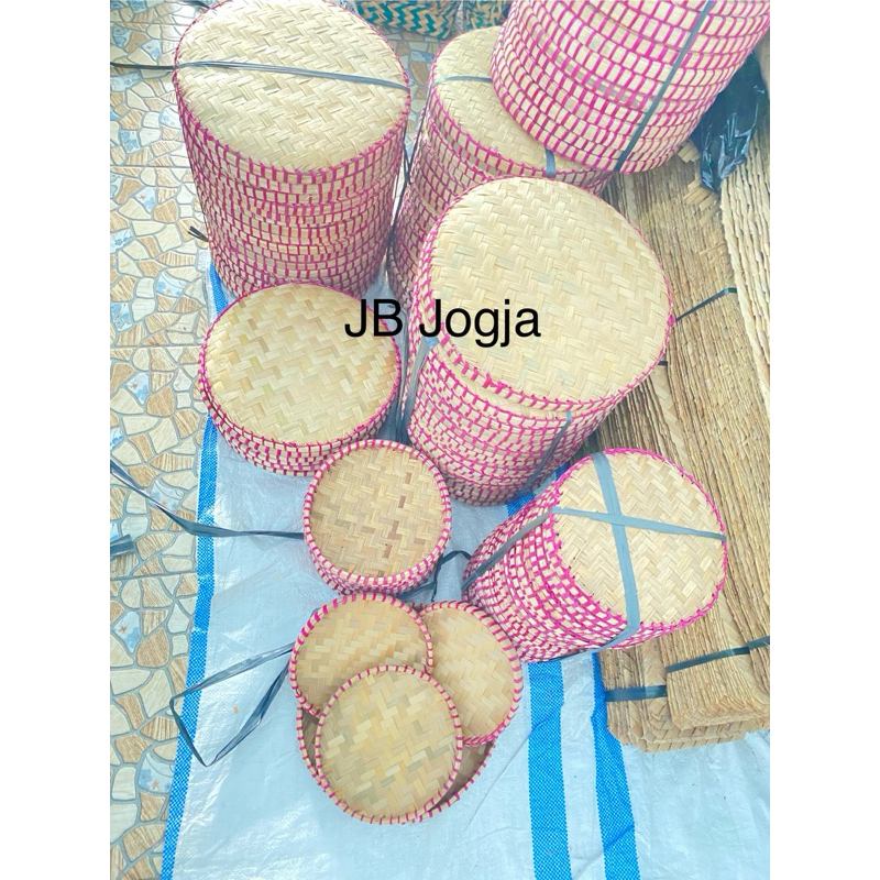 Tampah Bambu Mini tempat kue tumpeng dll