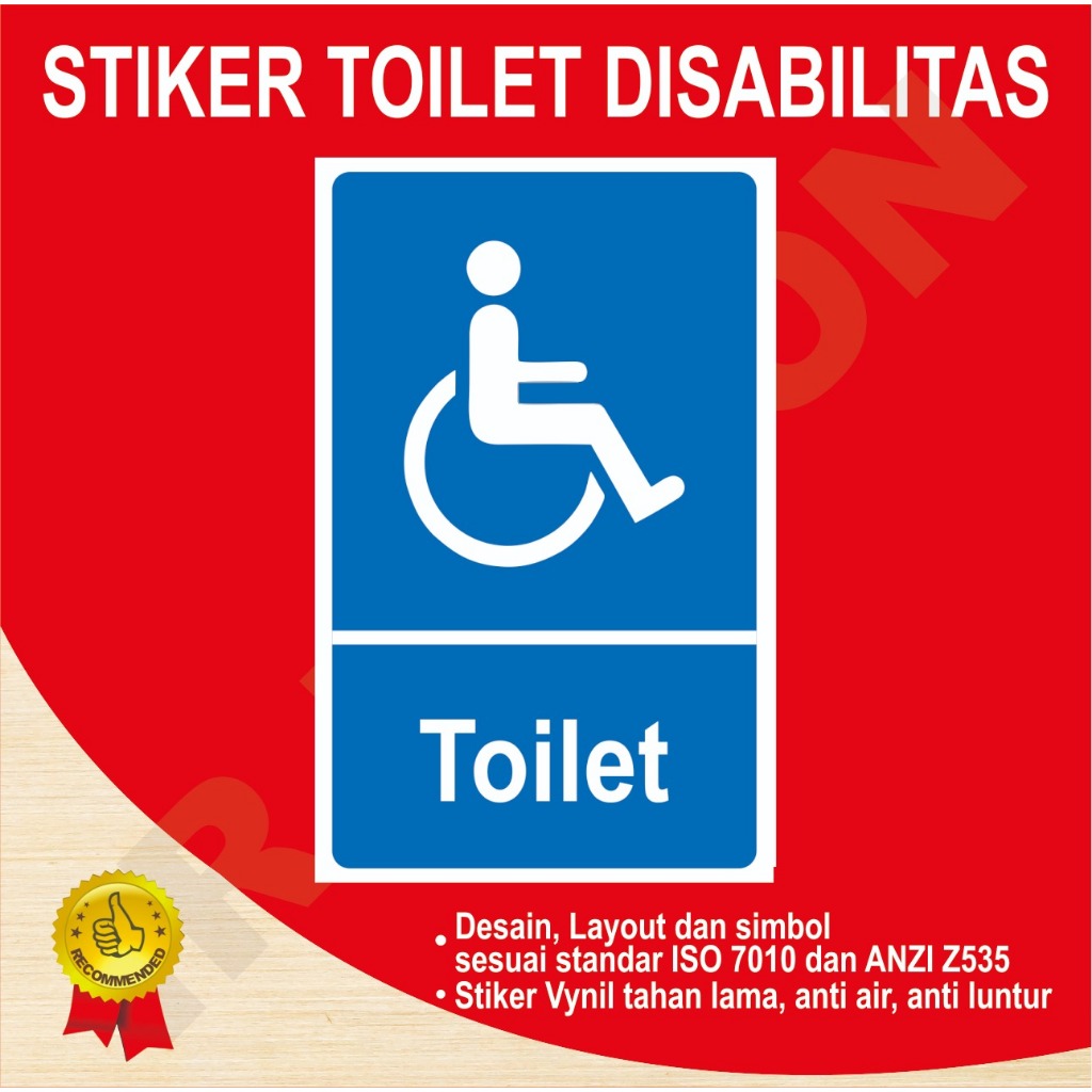 

STIKER TOILET DISABILITAS SAFETY SIGN K3 ISO ANSI