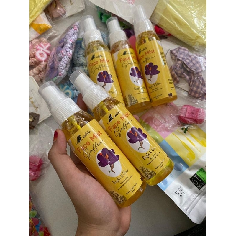 [DS] Facemist face mist safron saffron dengan Niacinamide bright dan glow and glow mencerahkan mengg