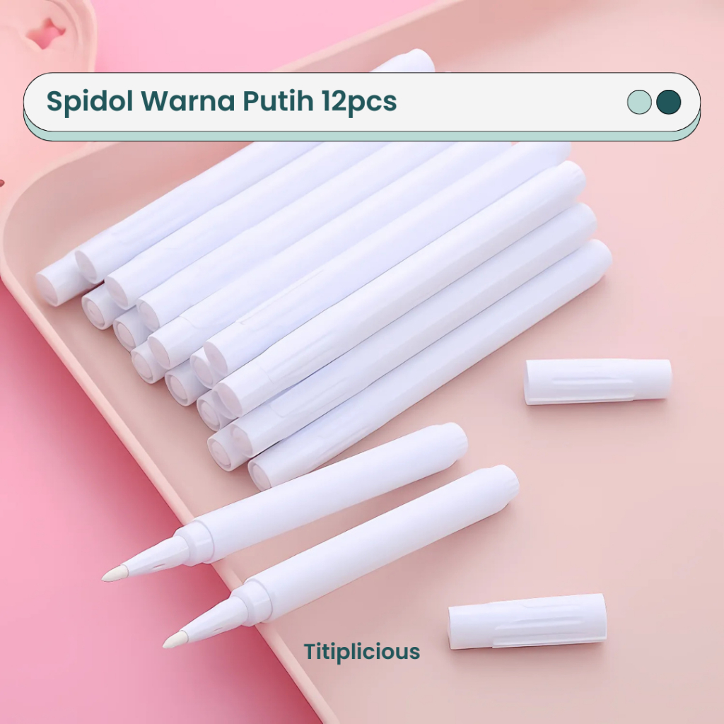 

Spidol Warna Putih Papan Tulis White Board Akrilik Acrylic Marker Lusinan Isi 12