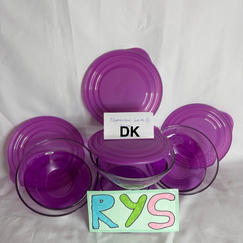 TUPPERWARE ELEGANZIA BOWL 600 ML ISI 4
