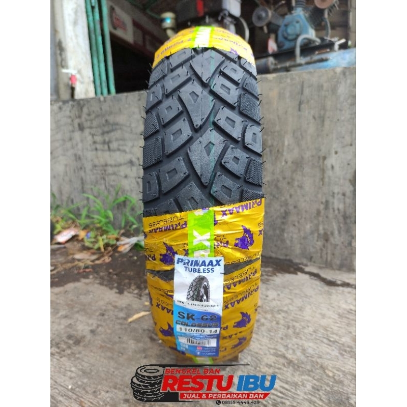 Ban Tubeles Primaax SK-62 Dual Purpose 110/80-14 For ADV