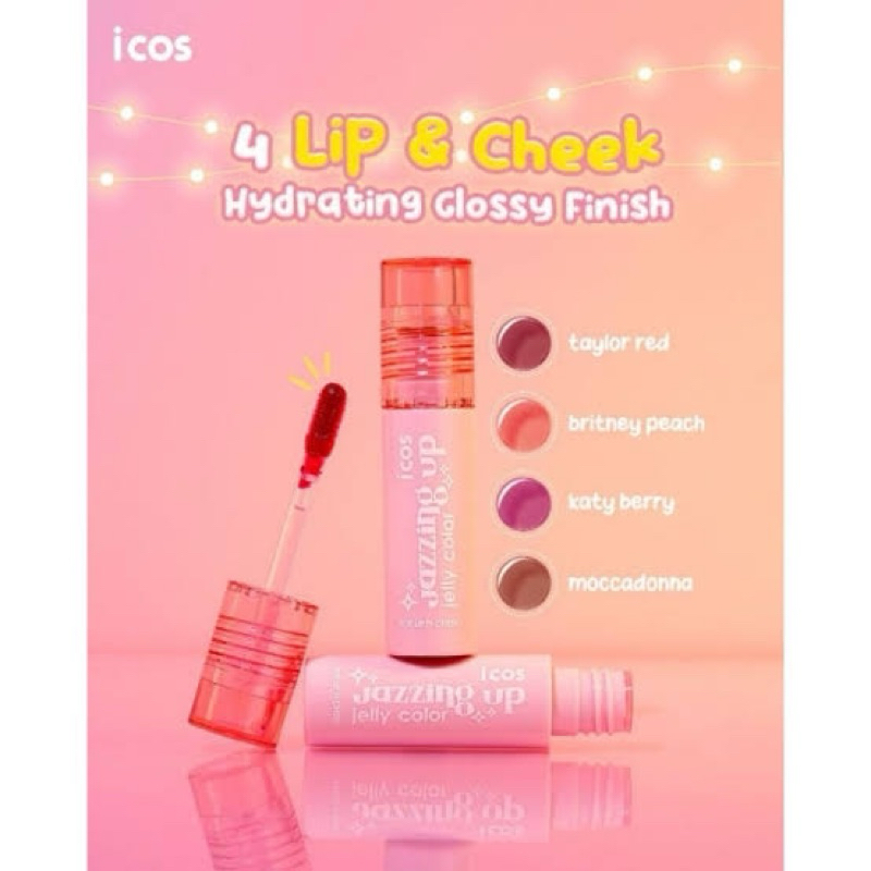 ICOS JAZZING UP JELLY COLOR/ LIP TINT/ LIPSTIK/ INEZ