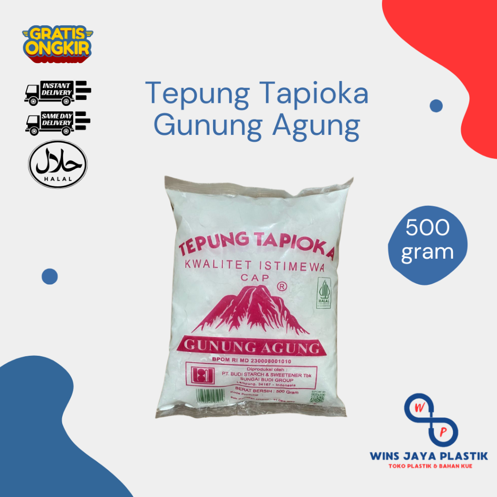 

Tepung Tapioka Gunung Agung | 500gr | Aci Gunung Agung 500gr