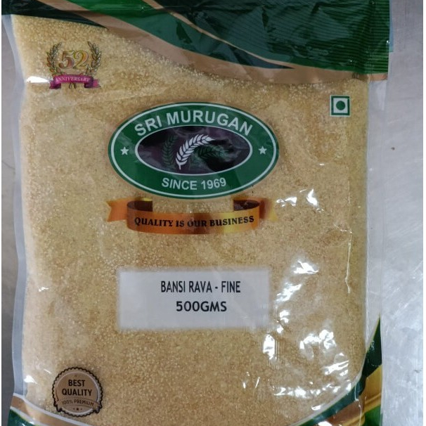 

SRI MURUGAN BANDI RAVA FINE 500G