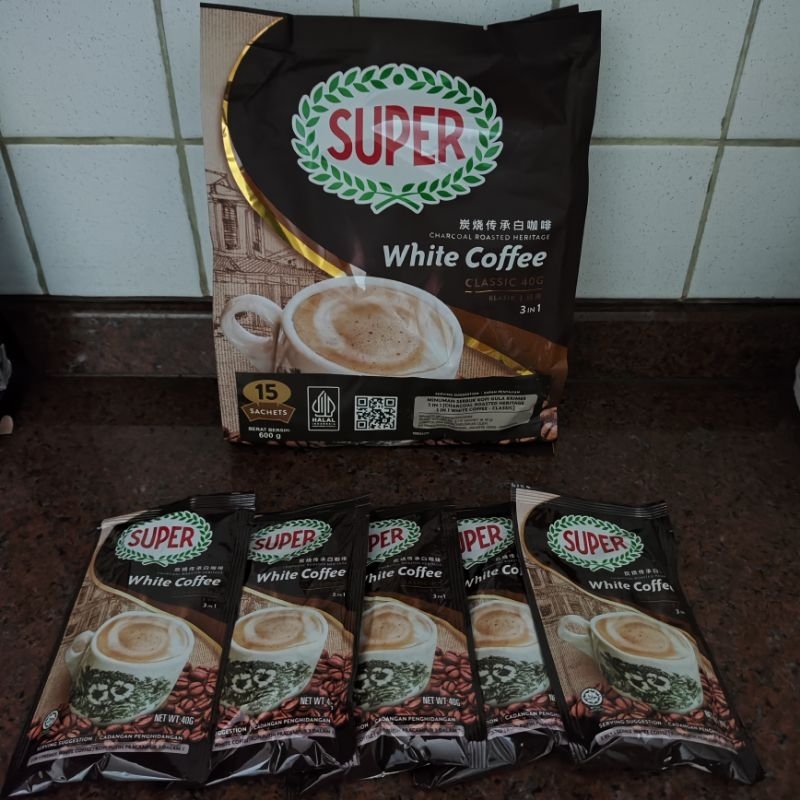 

[Ready Bandung] White Coffee Classic SUPER 600 gr (15 x 40 gr)