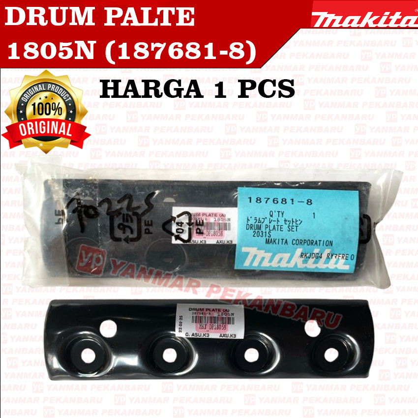1805N DRUM PLATE PENJEPIT PISAU PLANER MESIN PASAH 187681-8 MAKITA ORIGINAL ASLI