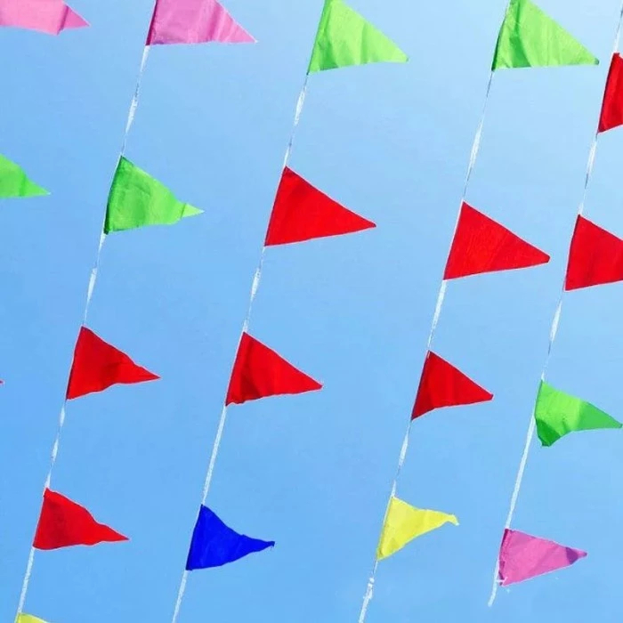 Bendera Warna Warni Spesial Perayaan Kemerdekaan Umbul Umbul Kain