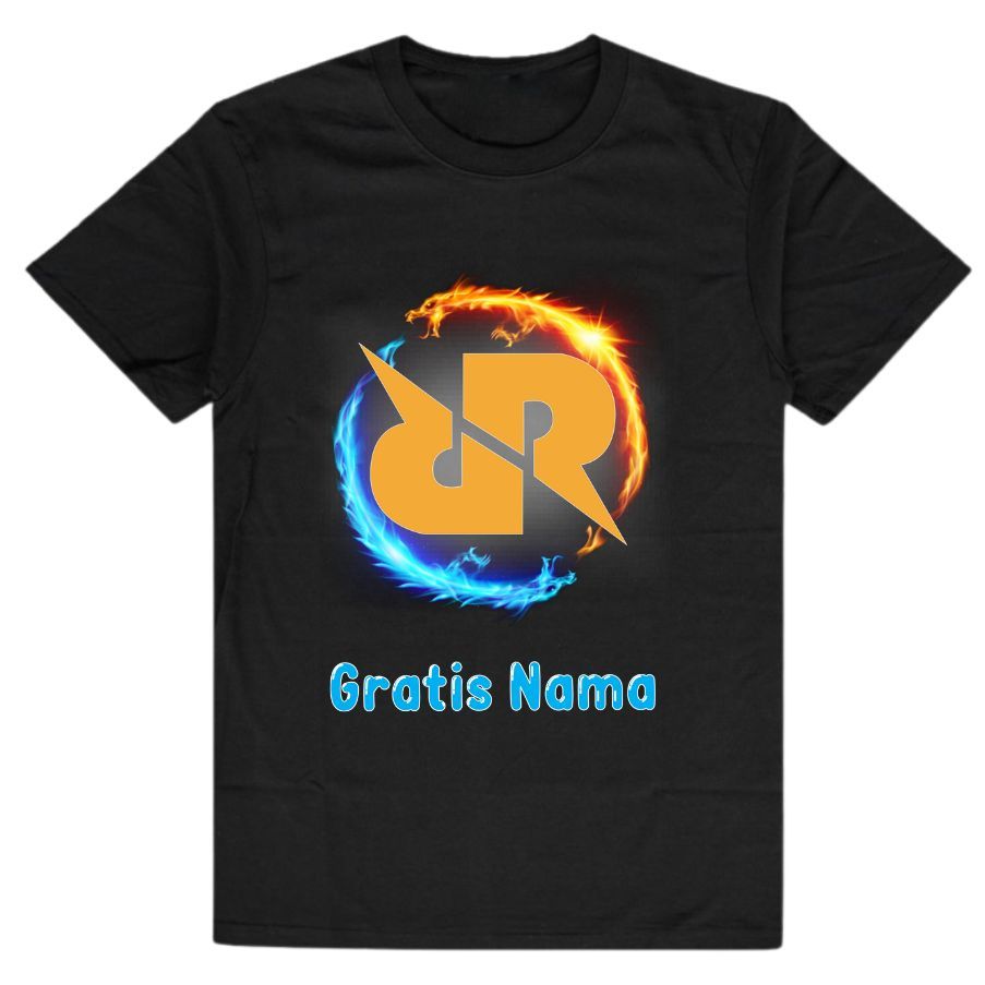 Baju Kaos RRQ Anak Laki Laki Perempuan Unisex Kaos Lengan Pendek RRQ FF Mobile Legends GRATIS NAMA