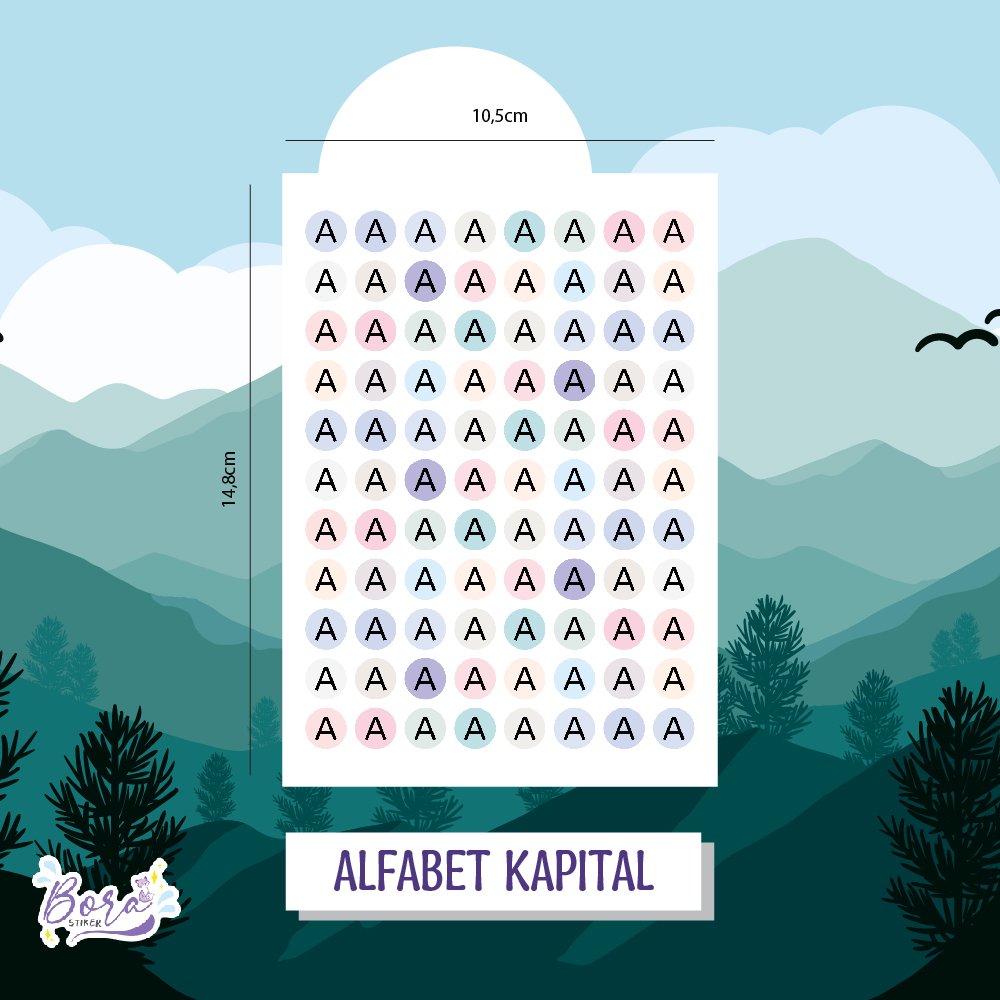 

Bora.stiker Stiker alfabet kapital / stiker Journal / Sticker Vintage / Stiker Travel / Stiker Binder